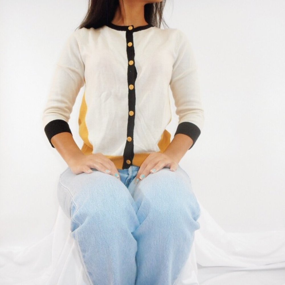 Club Monaco Color-block Cardigan